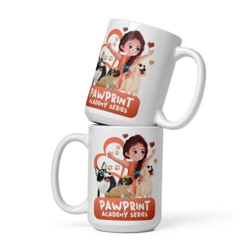 Pawprint Academy | White Glossy Mug - Image 4